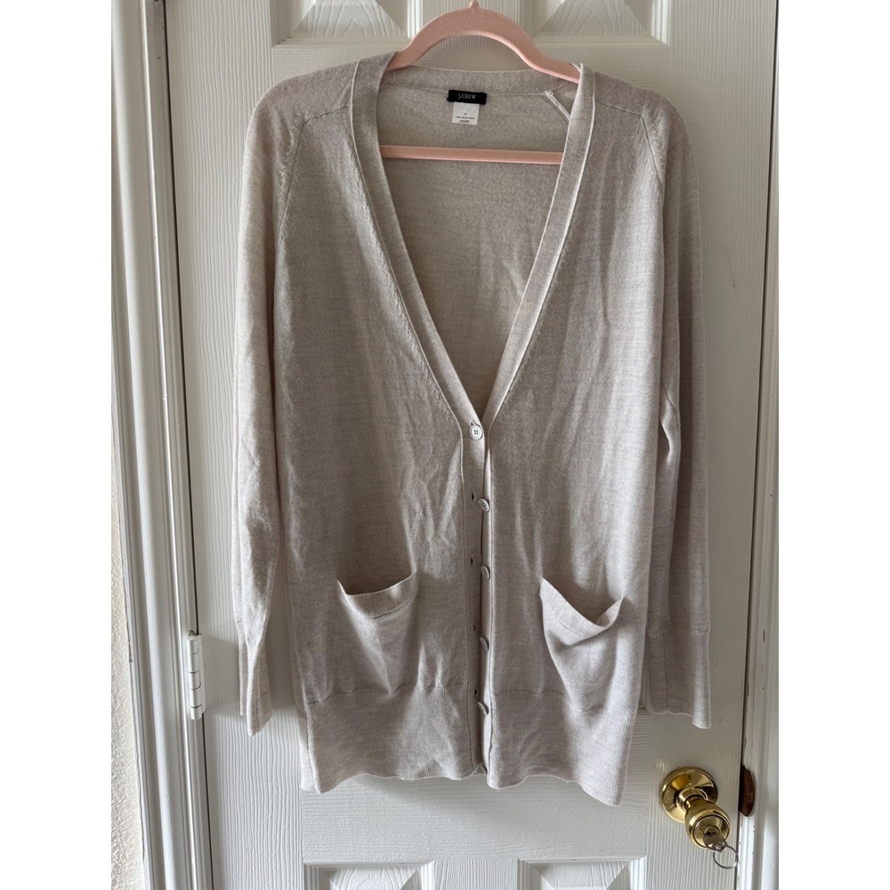 J.Crew 100%‎ Merino Wool Longline Cardigan Sweater NWOT